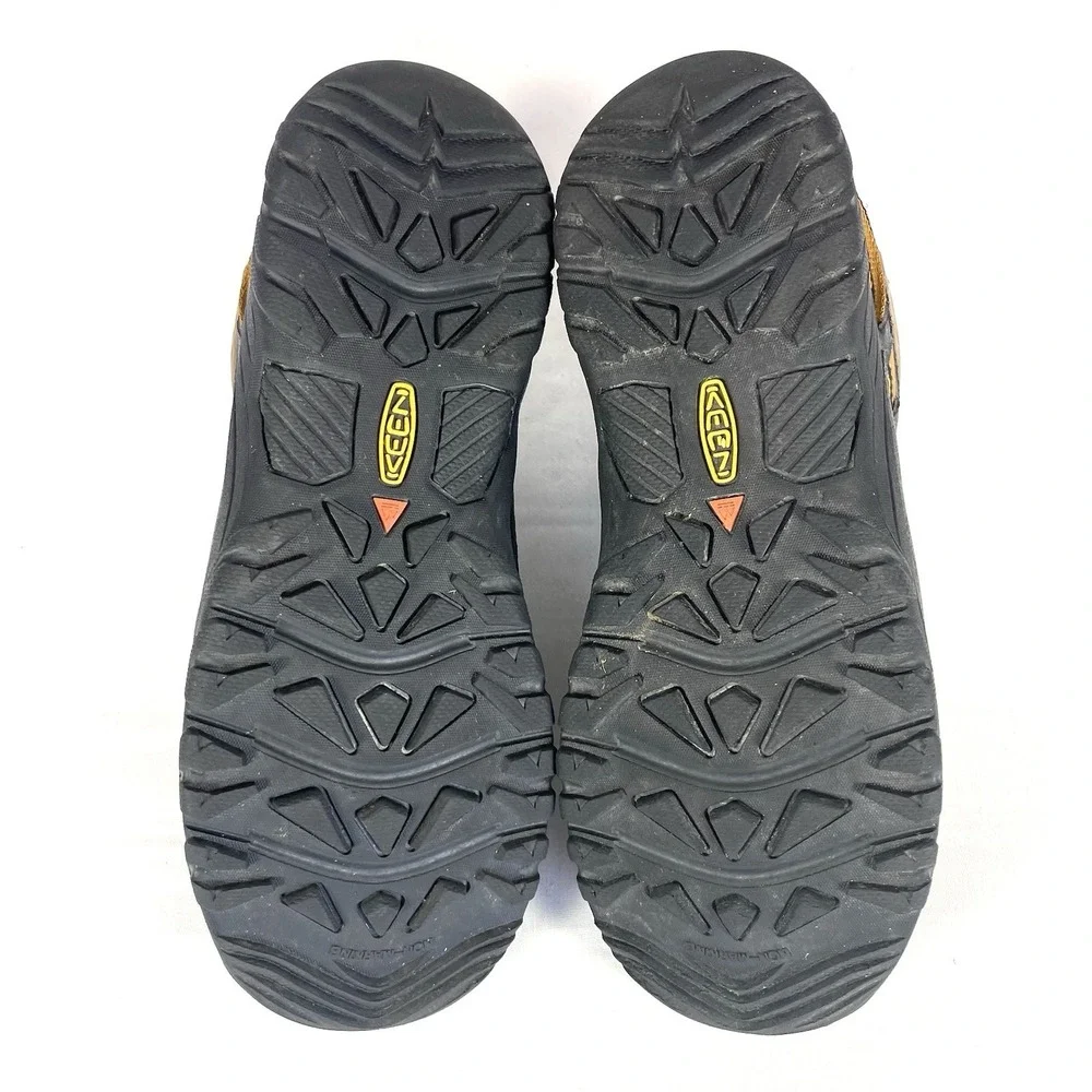 Keen Targhee Dark Earth/Golden Brown Leather Waterproof Hiking Boots Youth 5 - Picture 8 of 10